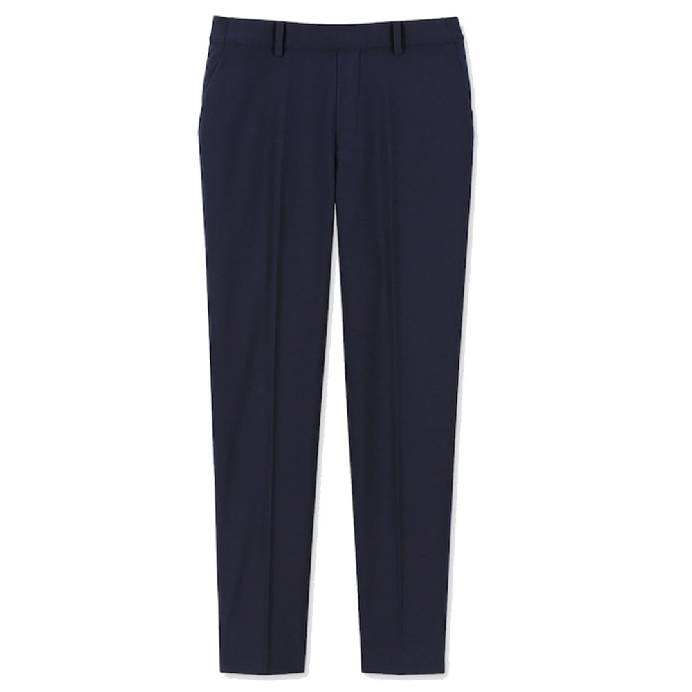 UNIQLO NAVY WOMEN EZY ANKLE-LENGTH PANTS